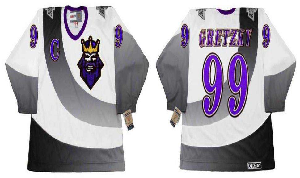 2019 Men Los Angeles Kings #99 Gretzky White CCM NHL jerseys